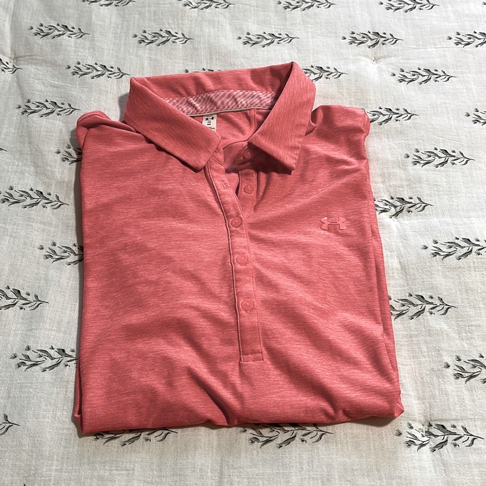 Under Armour Women's Pink Button Down Shirt